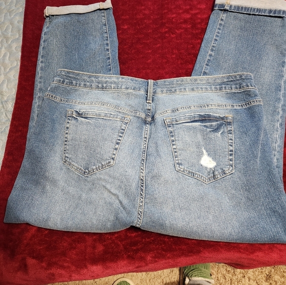 Torrid Blue Distressed Jeans - Picture 8 of 9